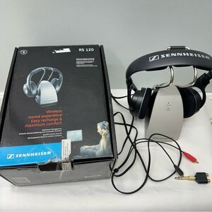 Sennheiser RS 120 Wireless Headphones tv stereo on ear